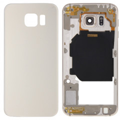 iPartsBuy Remplacement de la couverture de logement complet (panneau de lentille de logement de la plaque arrière + remplacement de la couverture arrière de la batterie) pour Samsung Galaxy S6 / G920F (Gold)