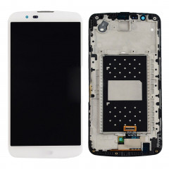 iPartsAcheter pour LG K10 écran LCD + écran tactile numériseur avec cadre (blanc)