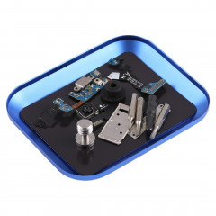 Outil de réparation de téléphone de plateau de vis d'alliage d'aluminium (bleu)