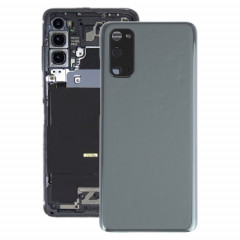 Coque arrière de batterie pour Samsung Galaxy S20 avec cache d'objectif d'appareil photo (gris)