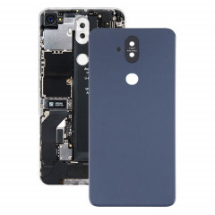 Matériau de l'herbe Couvercle arrière de la batterie avec objectif de caméra pour Asus Zenfone 5 Lite ZC600KL (bleu)