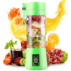 Bouteille de mélangeur de tasse de fabricant de jus d'orange d'agrumes de légume automatique électrique rechargeable par USB (mélangeur 380ML 2)