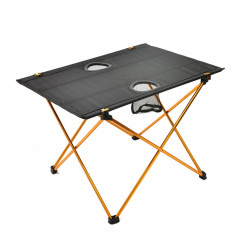 8249 Table de pliage en aluminium ultra léger en plein air Petite table de pique-nique portable (orange)