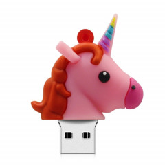 MicroDrive 64 Go USB 2.0 Creative Unicorn Shape U Disk (Rouge)