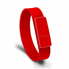 MicroDrive 4GB USB 2.0 Fashion Bracelet Wristband U Disk (Rouge)