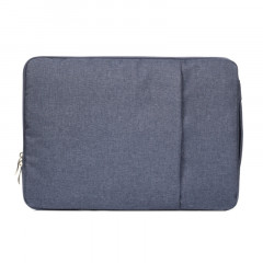 15,4 pouces Sacs à bandoulière portables pour ordinateur portable universel Portable Zipper Sacoche pour ordinateur portable MacBook Air / Pro, Lenovo et autres ordinateurs portables,(bleu foncé)