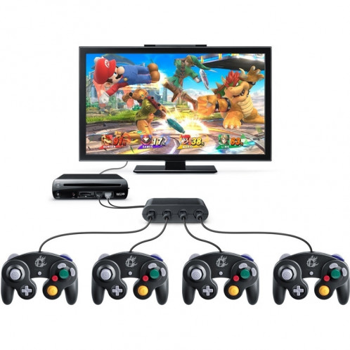 Adaptateur de contrôleur 4 ports GameCube pour Nintendo Wii U SA5909-05