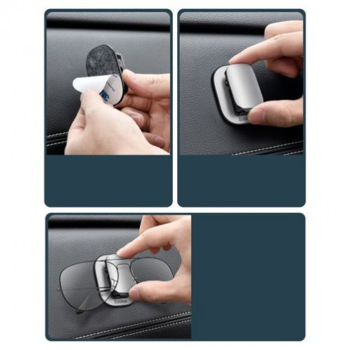 Baseus Car Tool Platinum Vehicle eyewear clip (Clamping type) Silver (ACYJN-B0S) DA420103-021