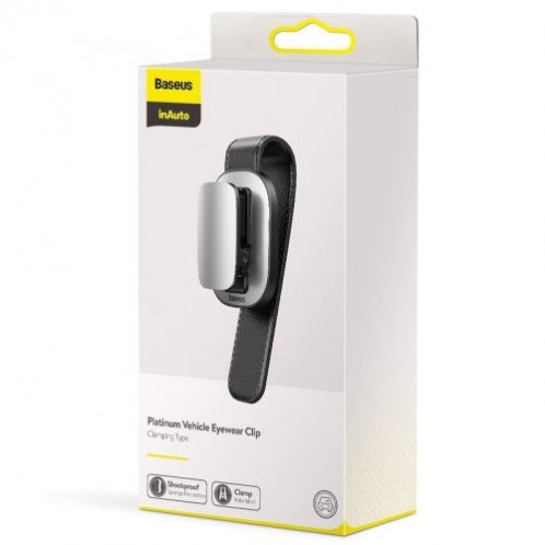 Baseus Car Tool Platinum Vehicle eyewear clip (Clamping type) Silver (ACYJN-B0S) DA420103-021