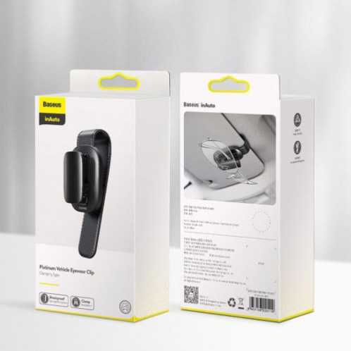 Baseus Car Tool Platinum Vehicle eyewear clip (Clamping type) Silver (ACYJN-B0S) DA420103-021
