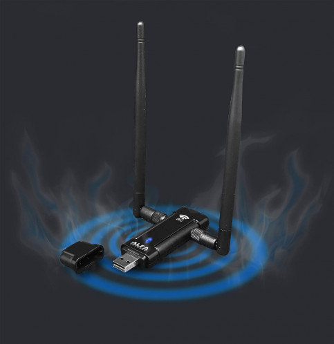 ALFA Network awus036ac – Adaptateur USB, antenne 5 dBi, Dual-Band WiFi AWUS036AC-03