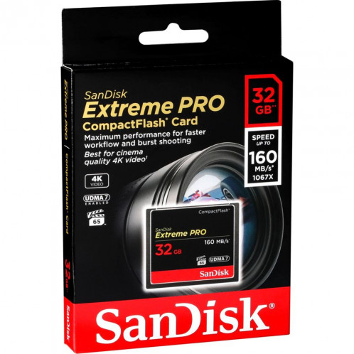 SanDisk Extreme Pro CF 32GB 160MB/s SDCFXPS-032G-X46 722696-03