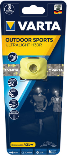 Varta Outdoor Sports Ultralight H30R lime, rechargeable 535495-04