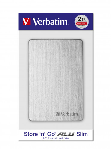 Verbatim Store n Go 2,5 ALU 1TB USB 3.2 Gen 1 argent 53663 564629-010