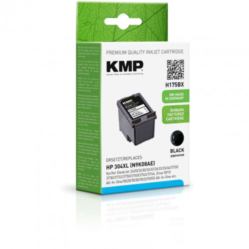 KMP H175BX noir compatible av. HP N9K08AE 304 XL 380046-03