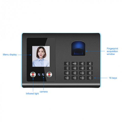 Machine d'assistance de temps d'empreinte digitale de reconnaissance faciale FA01 SH32131067-011