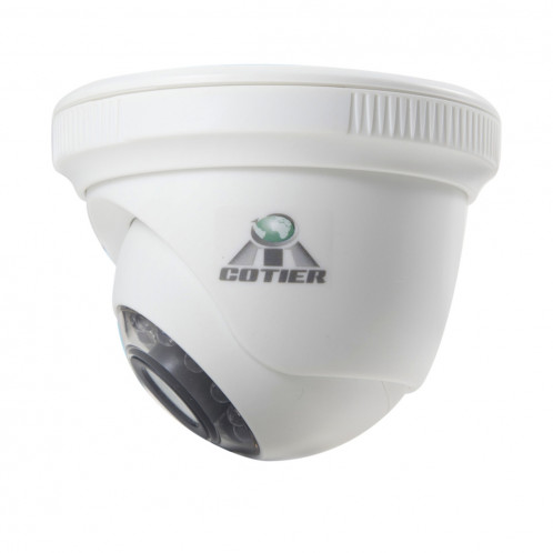 COTIER 531eA-W CE & RoHS certifié étanche capteur CMOS 1/4 pouce 1MP 1280x720P CMOS 3.6mm objectif 3MP caméra AHD avec 12 LED IR, vision nocturne de soutien et balance des blancs SC072A427-09