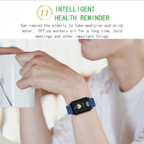 E04 Montre intelligente à écran couleur IPS de 1,3 pouces IP67 étanche, bracelet en TPU, rappel d'appel d'assistance / surveillance de la fréquence cardiaque / surveillance de la pression artérielle / soins SH542R988-021