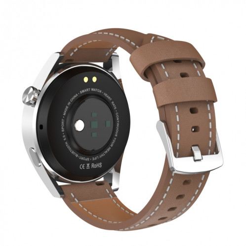 Hamtod GT3 Pro 1,32 pouces Smart Watch, Salle Cadre / Temperature Monitor / BT Call (argent) SH781S1566-09