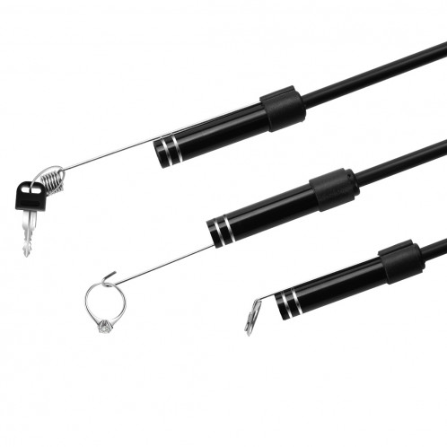 Caméra d'inspection à tube de serpent étanche IP67 à endoscope USB-C / Type-C avec 8 LED et adaptateur USB, longueur: 3 m, diamètre de la lentille: 7 mm SH08461114-010