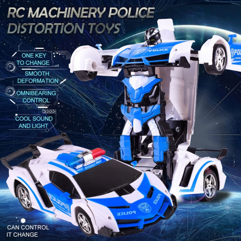 1023 4 canaux déformés à distance voiture modèle voiture de jouet voiture de police SH0160898-023