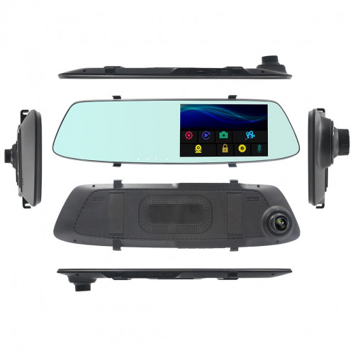 G705 5 pouces LCD tactile rétroviseur voiture enregistreur de voiture avec caméra séparée, 170 degrés de grand angle de vision, vidéo de boucle de soutien / détection de mouvement / G-Sensor / TF carte SH3320111-014