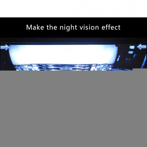 720 × 540 efficace Pixel PAL 50HZ / NTSC 60HZ CMOS II Caméra de recul étanche Vue arrière de la voiture avec 4 lampes LED pour la version 2014 Suzuki SWIFT Sport SH40741645-012