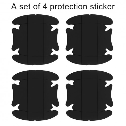 4 PCS Car-Styling Poignée de porte de voiture autocollant résistant aux rayures (noir) SH651B716-07