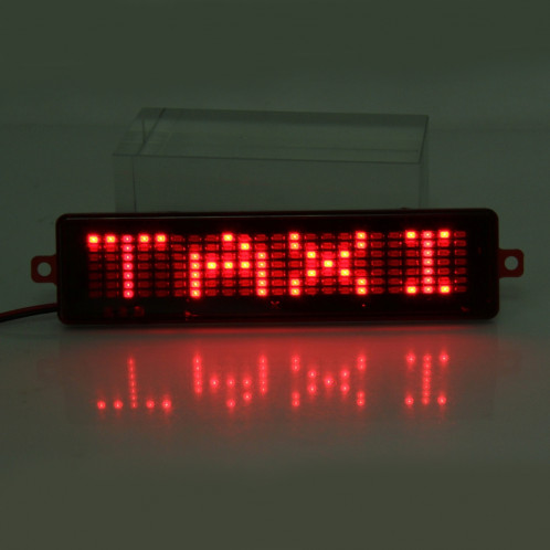 Panneau de signalisation programmable de message de vitrine de voiture de CC 12V LED faisant défiler l'affichage avec la télécommande (lumière rouge) SH76RL732-07