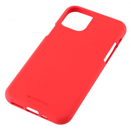 MERCURY GOOSPERY SOFE FEELING Housse TPU antichoc et anti-rayures pour iPhone 11 Pro Max (Rouge) SG503G204-04