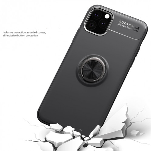 lenuo Coque TPU antichoc avec support invisible pour iPhone 11 Pro (Noir Bleu) SL101C22-05
