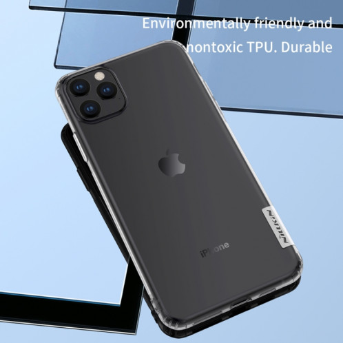 Pour iPhone 11 Pro Max Étui de protection souple et transparent NILLKIN Nature en TPU (Gris) SN103B842-07