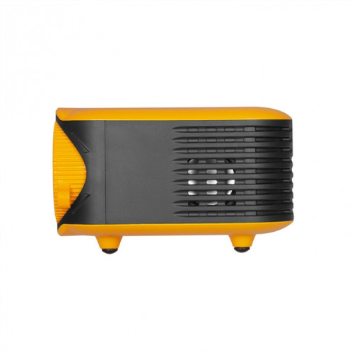 TRANSJEE A2000 320x240P 1000 ANSI Lumens Mini projecteur numérique HD pour cinéma maison, Type de prise: Prise UE (jaune) SH801C952-09