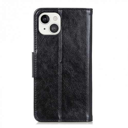 Texture Nappa Horizontal Flip Cuir Coffret avec porte-cartes et portefeuille pour iPhone 13 (noir) SH602B1962-07
