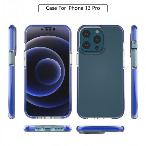 TPU Cas de protection antichoc double couleur pour iPhone 13 Pro (Jaune) SH003B1172-05
