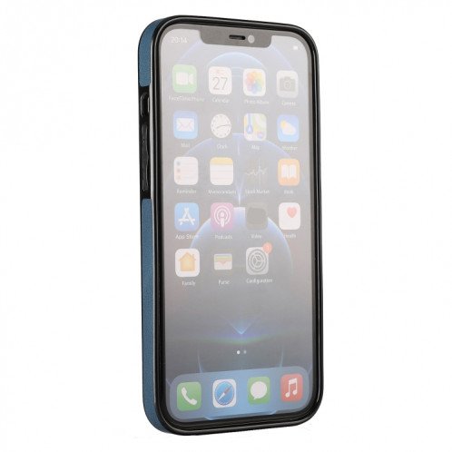 Boîtier de protection anti-achats ultra-mince avec support et fonction magnétique métallique pour iPhone 13 Pro (Bleu) SH903E1611-07