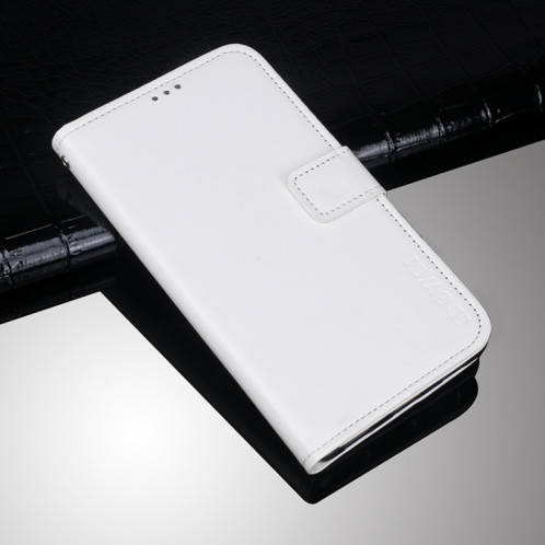 Edewei Crazy Horse Texture Horizontal Flip Cuir Case avec porte-cartes et portefeuille pour iPhone 13 Pro (Blanc) SI803H1534-07
