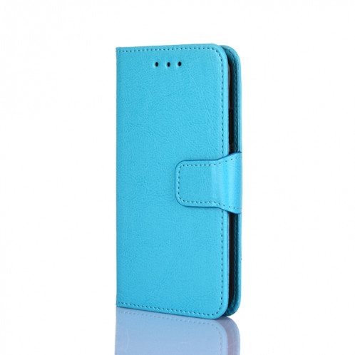 Texture cristalline Horizontal Flip Cuir Coffret avec porte-carte et portefeuille pour iPhone 13 Pro Max (Bleu clair) SH504E992-07