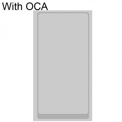 Lentille en verre extérieur à écran avant avec adhésif optiquement clair OCA pour Xiaomi mi mix 2s (blanc) SH002B1974-07