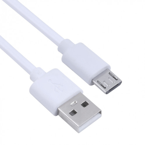 Câble de chargement de noyau de cuivre USB à micro USB, longueur de câble: 1m (blanc) SH103B1158-07