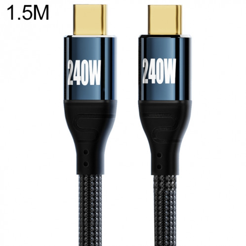 Câble de données de charge rapide PD 240 W Type-C vers Type-C, longueur : 1,5 m SH60031691-06