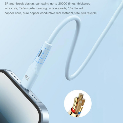 Câble de données en silicone TOTU BT-022 Skin Sense Series Type-C vers Type-C, longueur : 1 m (noir) ST301A1389-07