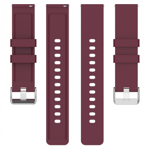 Pour le bracelet de montre en silicone OnePlus Nord Steps Style (vin rouge) SH601G640-07