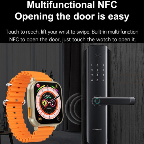 N22 2 en 1 1,96 pouces HD Display Sport Bluetooth Call Earphone Smart Watch (Noir) SH201C1856-017