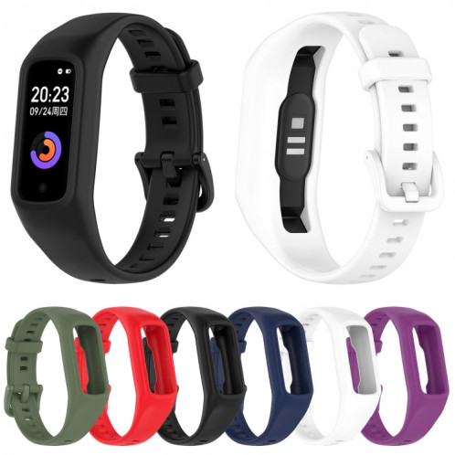 Pour Keep Band B2 Bracelet de montre en silicone intégré de couleur unie (blanc) SH301A623-09