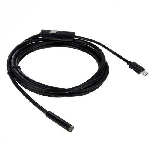 Caméra d'inspection de tube de serpent d'endoscope micro USB étanche AN97 pour pièces de téléphone mobile Android à fonction OTG, avec 6 LED, diamètre de l'objectif : 5,5 mm (longueur : 3,5 m) SH501D1825-09