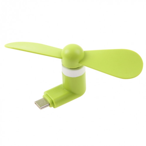 Mode USB 3.1 Type-C Mini ventilateur avec deux feuilles, pour téléphone portable avec fonction OTG (vert) SM600G667-011