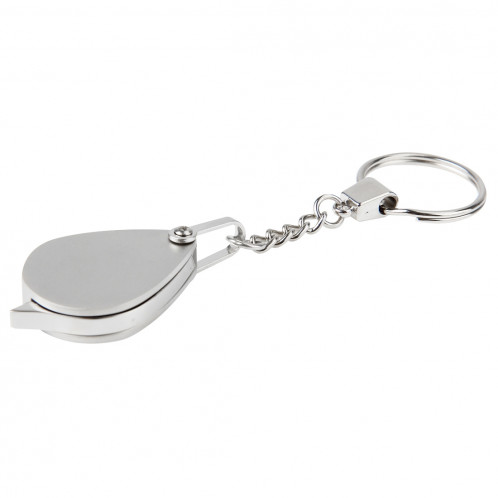 Loupe pliante portable bijoux en métal antique loupe loupe oeil lentille en verre porte-clés SH33381813-06