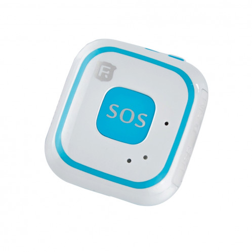 REACHFAR V28 Collier Style GSM Mini LBS WiFi AGPS Tracker SOS Communicateur (Bleu) SR001L771-014