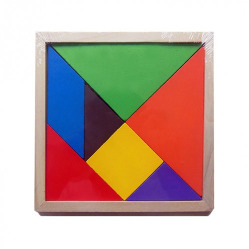 Bébé Jouet Fine Jigsaw Puzzle en Bois Grande Taille Tangram, Taille: 16 * 16cm SH0072819-08